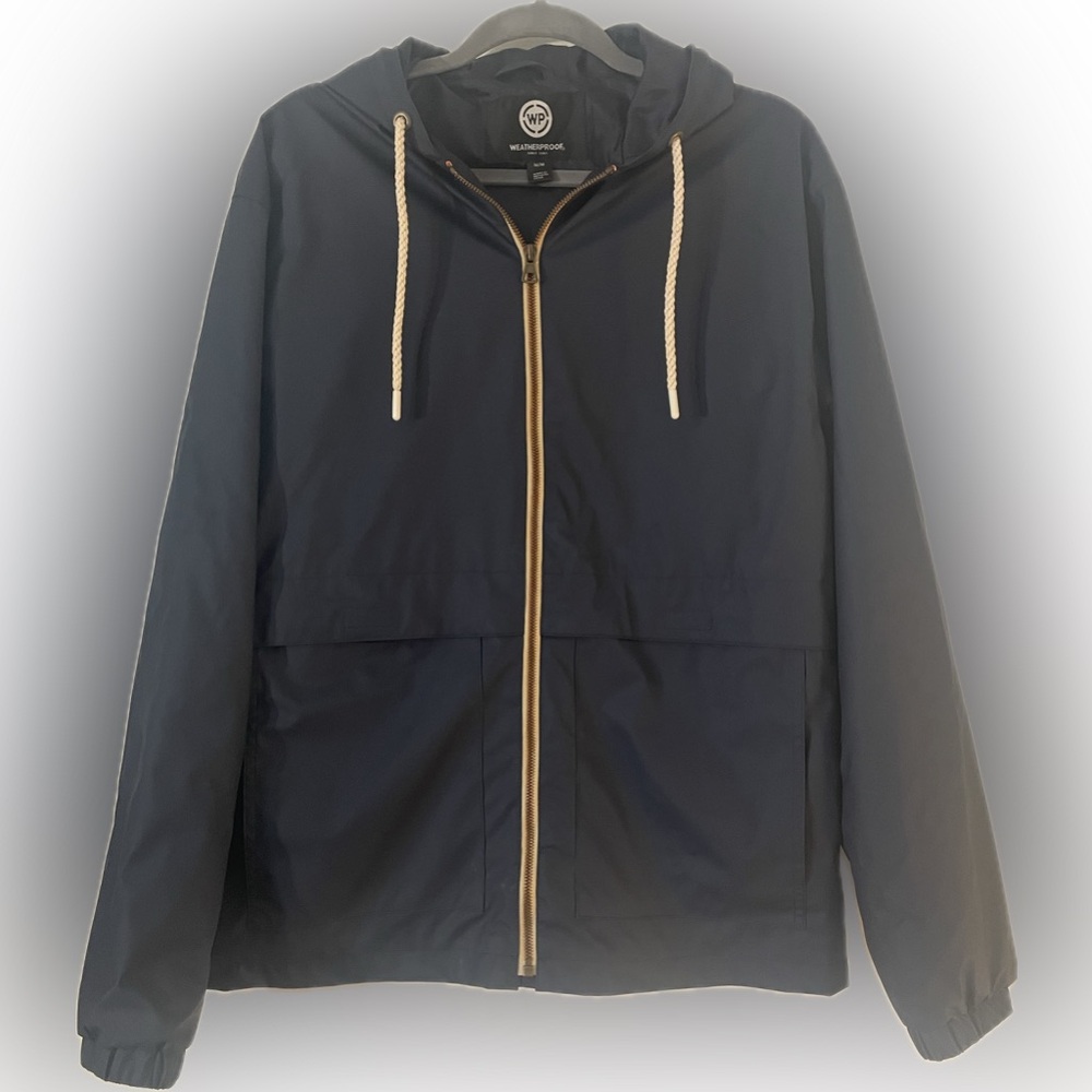 Men’s Hooded Zip Rain Jacket